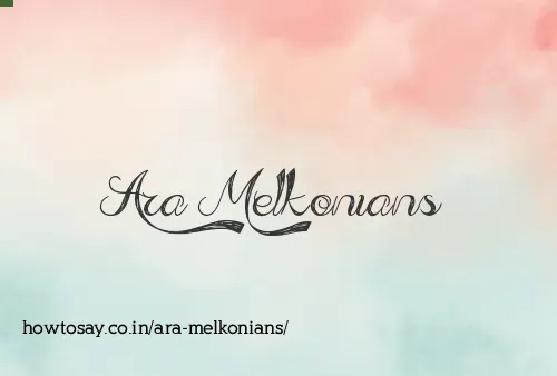 Ara Melkonians