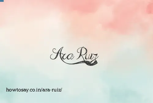 Ara Ruiz