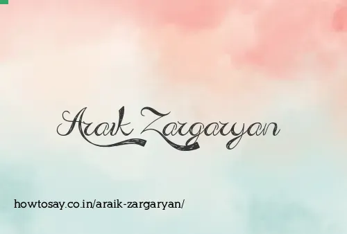 Araik Zargaryan