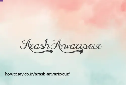 Arash Anvaripour