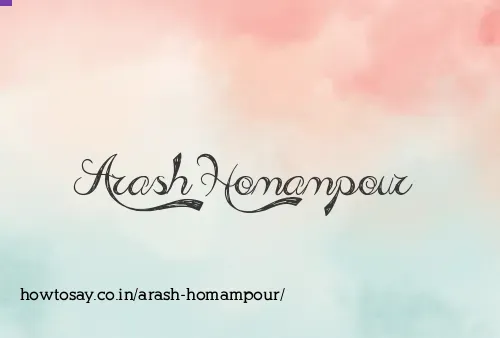 Arash Homampour
