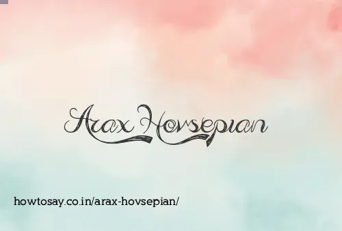 Arax Hovsepian