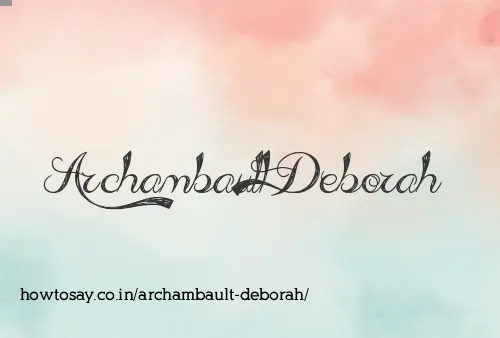 Archambault Deborah