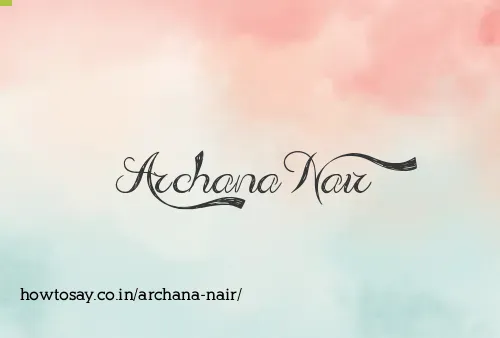 Archana Nair