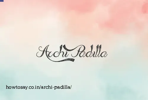 Archi Padilla
