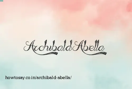 Archibald Abella