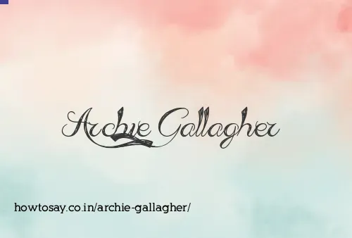 Archie Gallagher