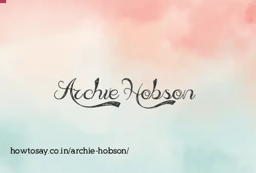 Archie Hobson