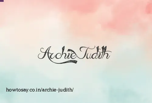 Archie Judith