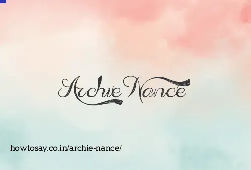 Archie Nance