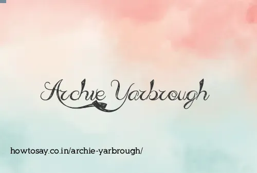 Archie Yarbrough