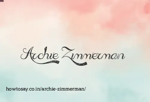 Archie Zimmerman