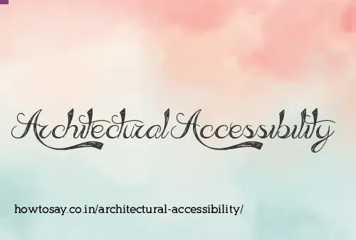 Architectural Accessibility