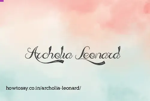 Archolia Leonard