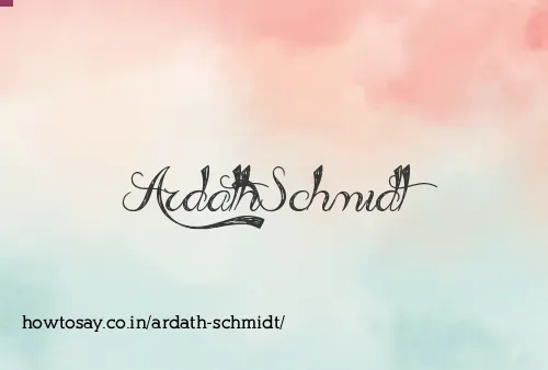 Ardath Schmidt