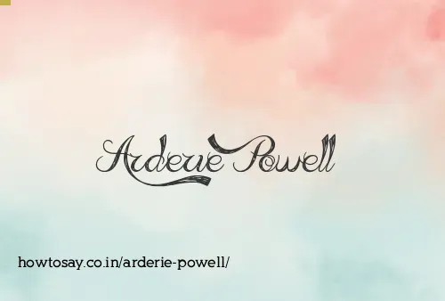 Arderie Powell