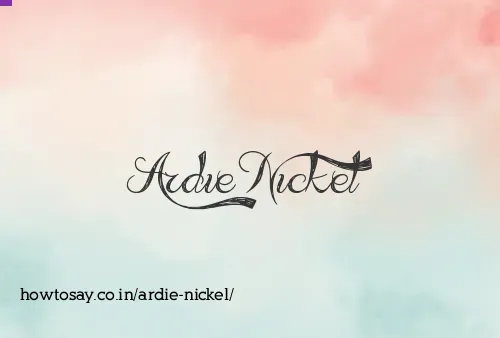Ardie Nickel