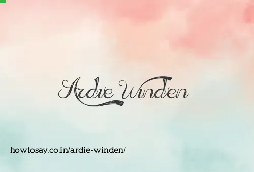 Ardie Winden