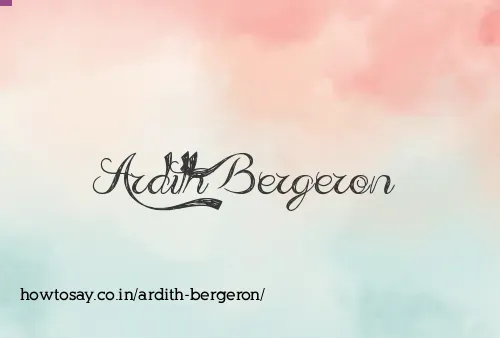 Ardith Bergeron