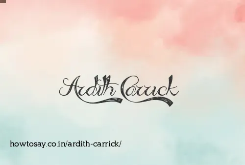 Ardith Carrick