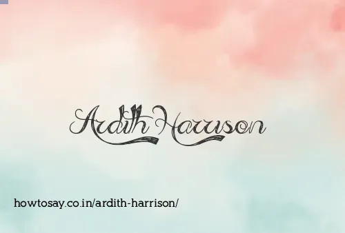 Ardith Harrison