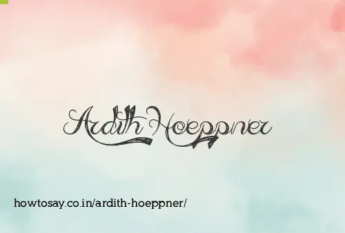Ardith Hoeppner