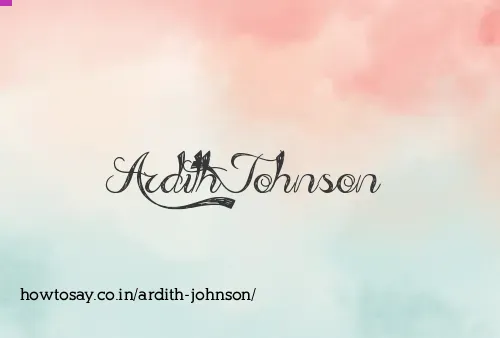 Ardith Johnson