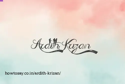 Ardith Krizan