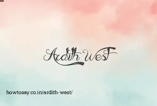 Ardith West