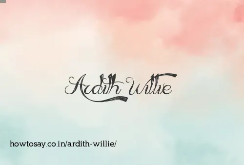 Ardith Willie