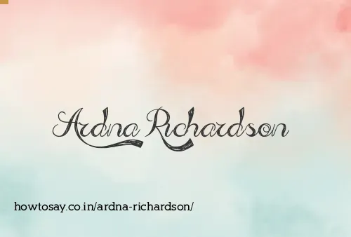 Ardna Richardson