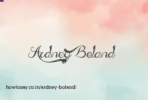 Ardney Boland