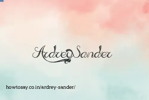 Ardrey Sander