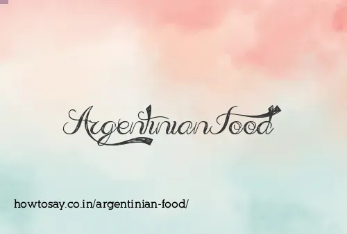 Argentinian Food