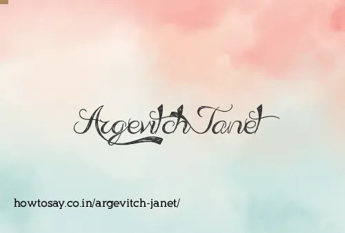 Argevitch Janet
