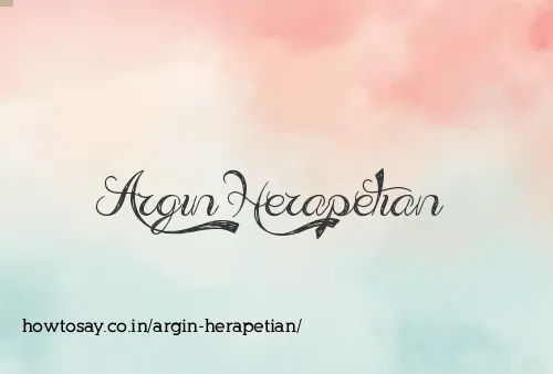 Argin Herapetian