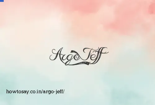 Argo Jeff