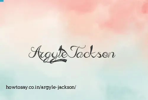 Argyle Jackson