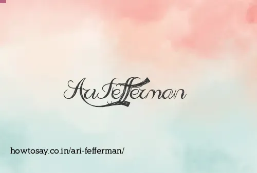 Ari Fefferman