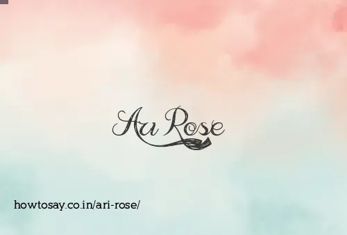 Ari Rose