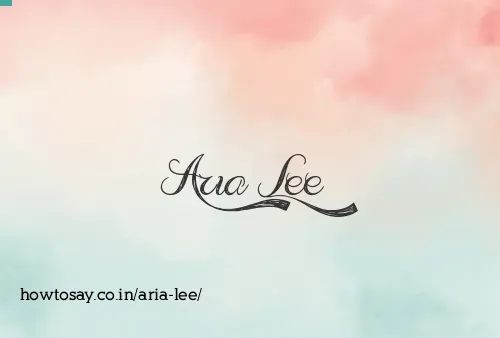 Aria Lee