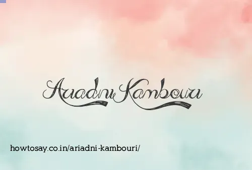 Ariadni Kambouri