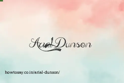 Arial Dunson