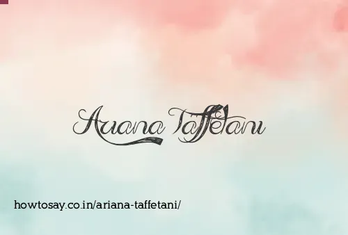 Ariana Taffetani