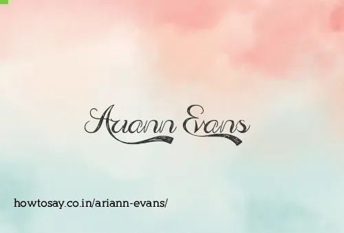 Ariann Evans
