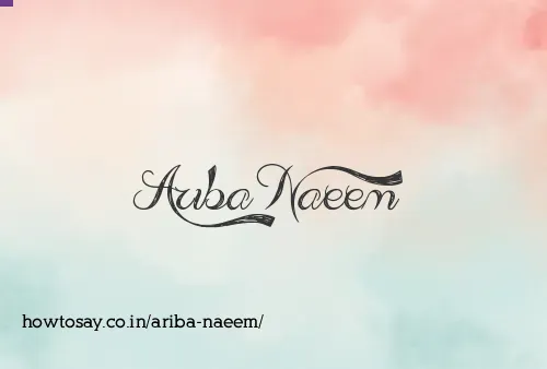 Ariba Naeem