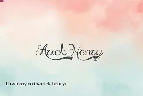 Arick Henry