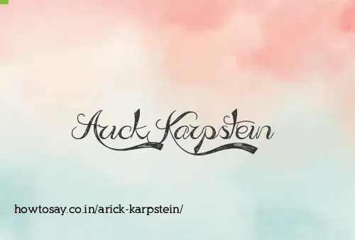 Arick Karpstein
