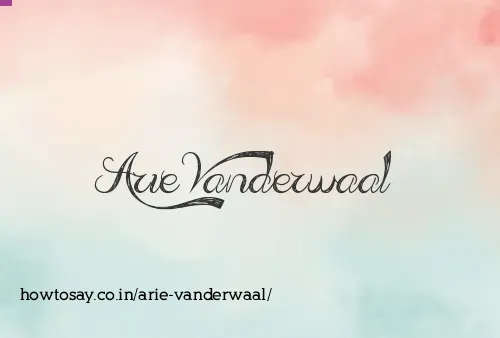 Arie Vanderwaal