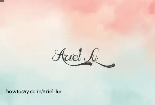Ariel Lu